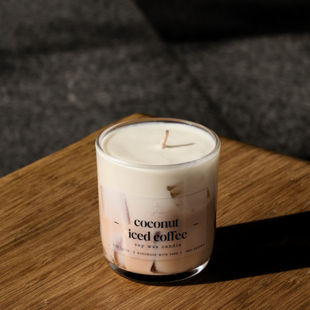 Coconut Iced Coffee - 250gr Soy & Gel Wax Scented Candle