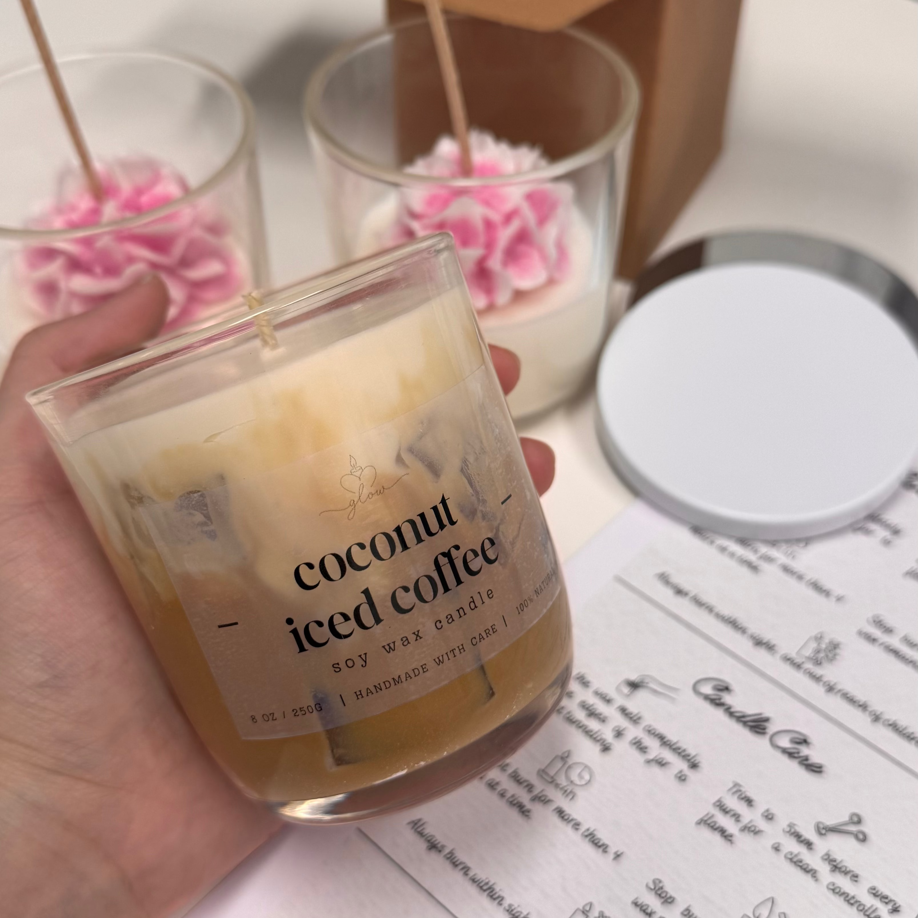 Coconut Iced Coffee - 250gr Soy & Gel Wax Scented Candle